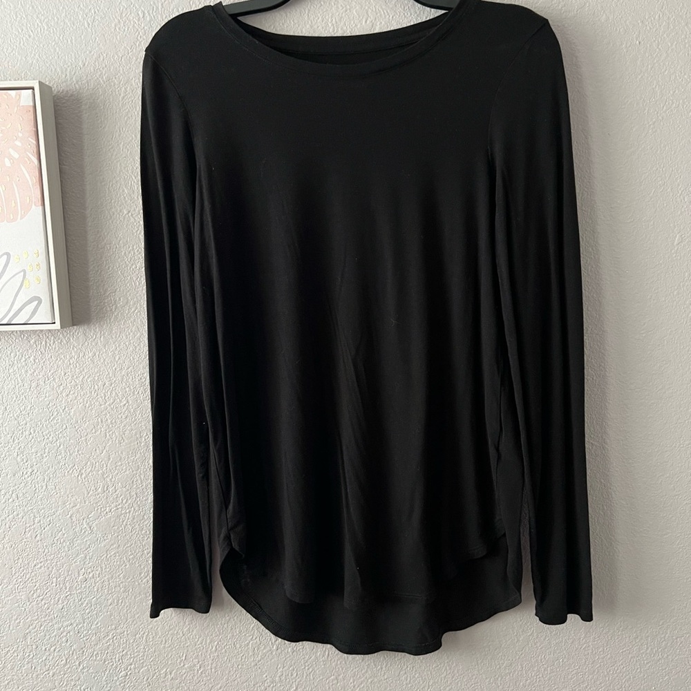 Classic Black Long Sleeve Top